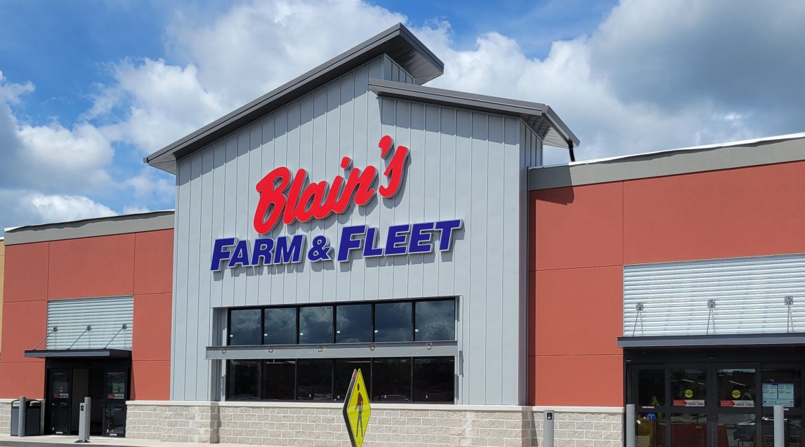 Blain's Farm & Fleet Tie - Back Canopies with Reverse "C" Fascia